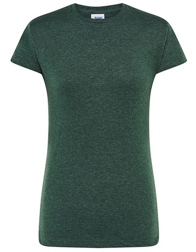 Koszulka Damska Slim Bawelniana JHK152 - Bottle Green