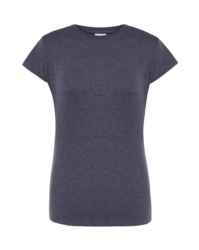 Koszulka Damska Slim Bawełniana JHK152 - Denim Heather