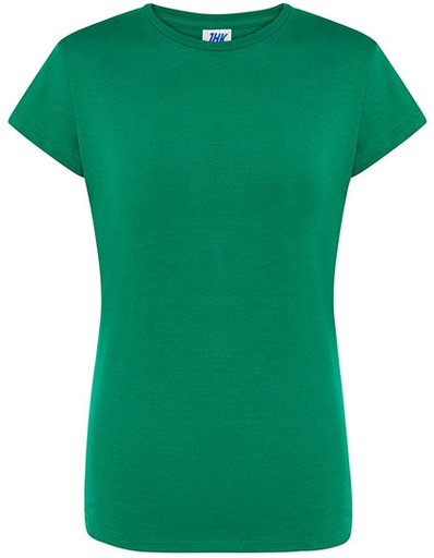 Damski t-shirt slim JHK152 - Kelly Green