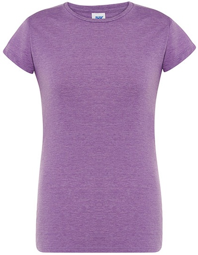 Damski t-shirt slim JHK152 - Lavender Heather
