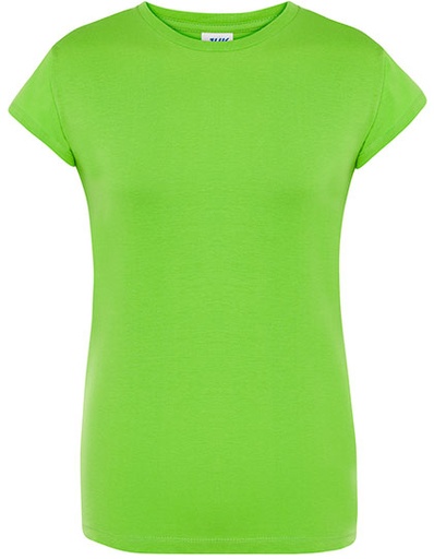 Damski t-shirt slim JHK152 - Lime