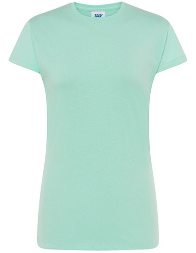 Koszulka Damska Slim Bawelniana JHK152 - Mint Green