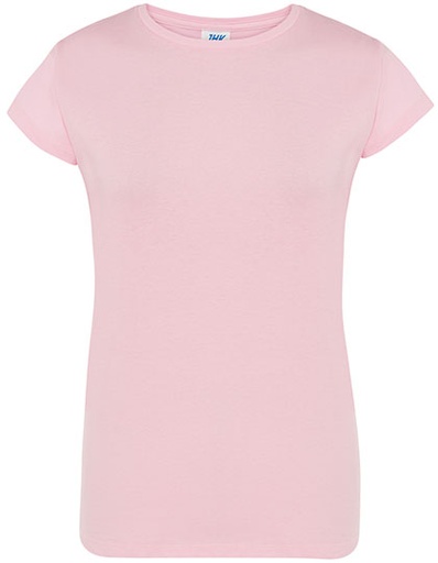 Damski t-shirt slim JHK152 - Pink