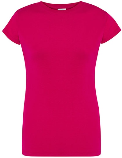 Damski t-shirt slim JHK152 - Raspberry