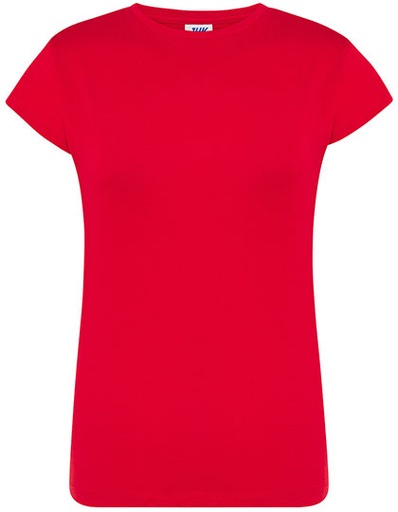 Koszulka Damska Slim Bawelniana JHK152 - Red