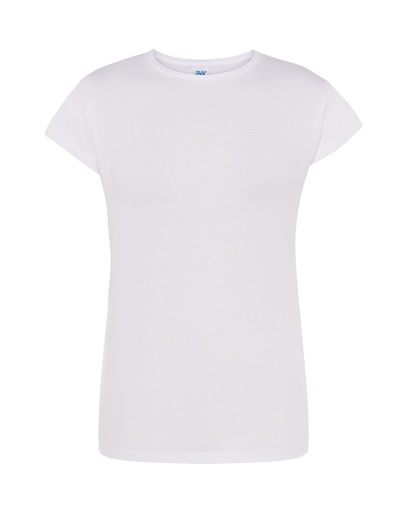Koszulka Damska Slim Bawełniana JHK152 - White