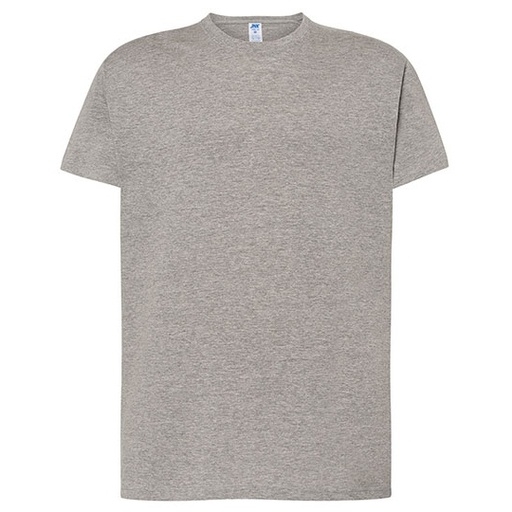 T-shirt męski klasyczny JHK170 - Grey Melange