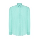 Koszula Meska Dlugi Rekaw Bawelna Slub JHK200 - Mint Green
