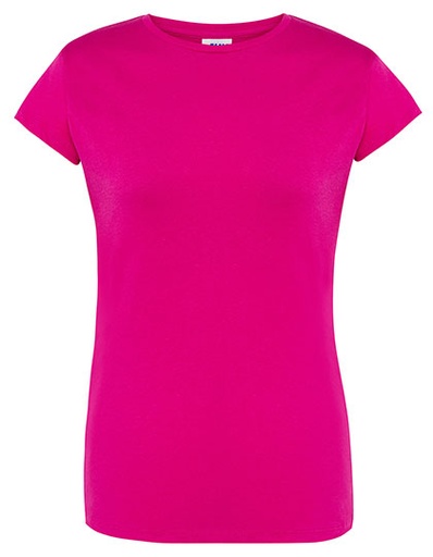 Damski T-shirt Slim JHK240 - Fuchsia