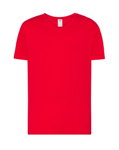 T-shirt Slim Bawełniany JHK270 - Red