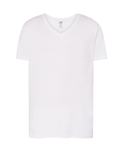 T-shirt Slim Bawełniany JHK270 - White