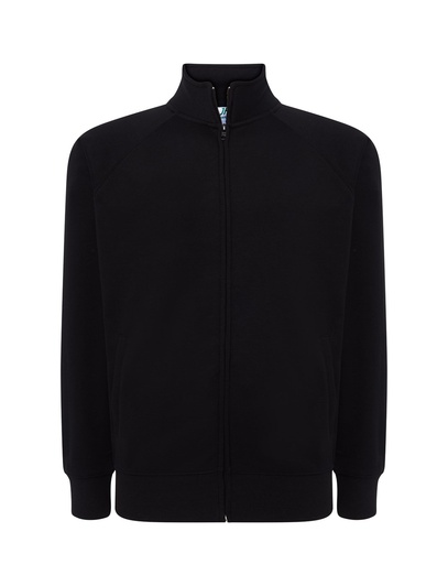 Bluza Rozpinana Poliester Bawelna JHK401 - Black