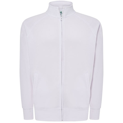 Bluza Rozpinana Poliester Bawelna JHK401 - White
