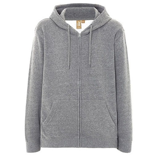 Bluza z kapturem unisex na zamek JHK425 - Grey Melange