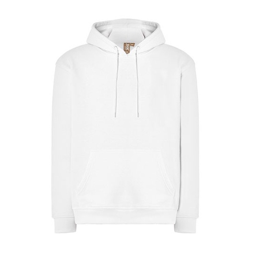 Bluza unisex z kapturem i kieszenią kangurką JHK426 - White