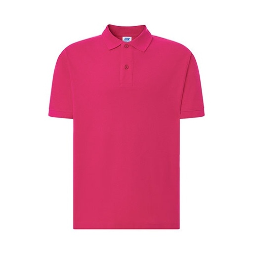 Męskie Polo Regular JHK510 - Fuchsia