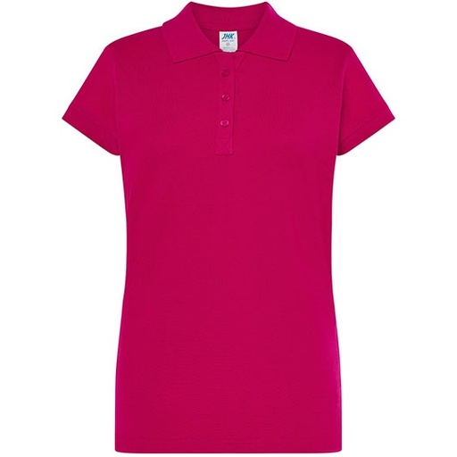 Damski polo Slim JHK511 - Fuchsia