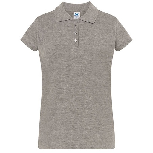 Damska koszulka polo Slim JHK511 - Grey Melange