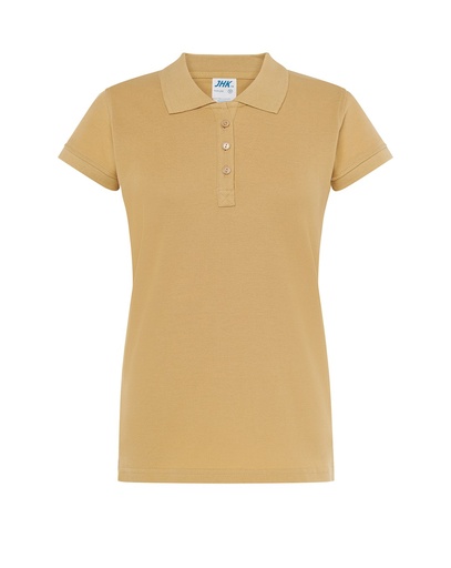 Koszulka Polo Damska Slim Bawełniana Pique JHK511 - Sand