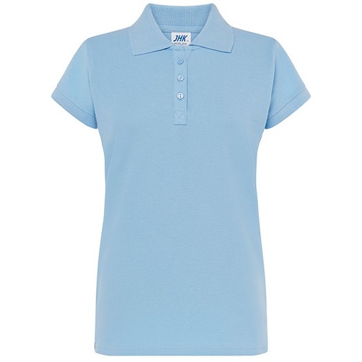 Damska koszulka polo Slim JHK511 - Sky