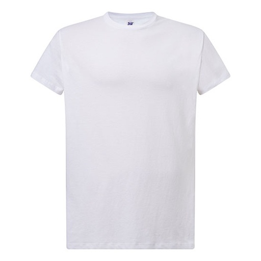 Damski T-Shirt Slim z Krótkim Rękawem JHK601 - White