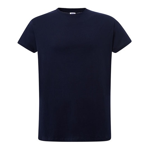 Damski T-Shirt Slim Bawełniany JHK601 - Navy