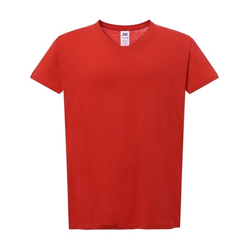 T-shirt Damski Slim Bawelniany JHK604 - Red