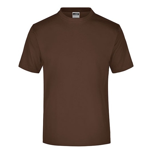 T-shirt Klasyczny Bawełniany JN001 - Brown