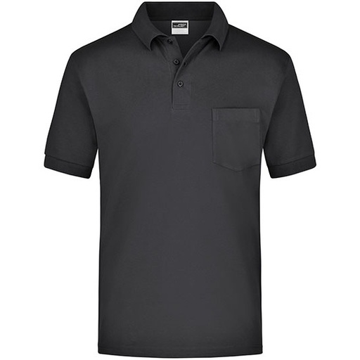 Polo z Tkaniny Piqué JN026 - Black
