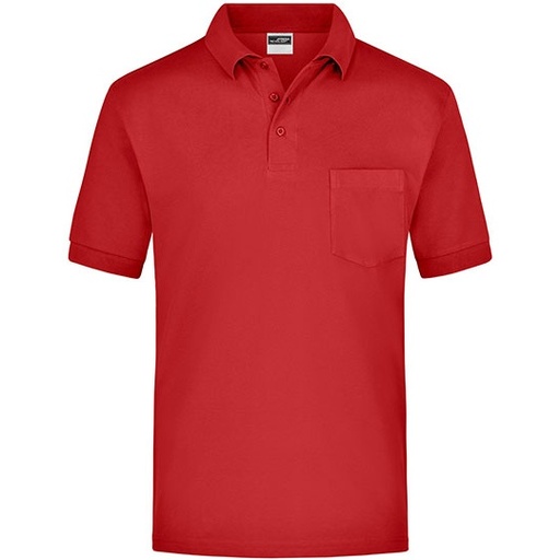 Koszulka Polo Męska Melange JN026 - Red