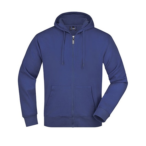 Bluza z kapturem Męska Rozpinana Bawełniana JN042 - Royal