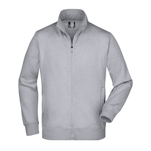 Męska kurtka polarowa z zamkiem JN046 - Grey Heather