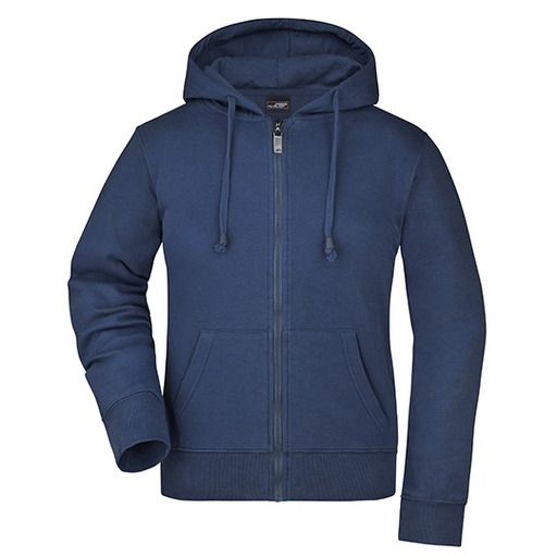 Damska kurtka z kapturem slim JN053 - Navy
