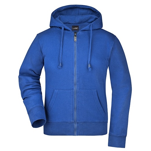 Bluza Damska Rozpinana Bawełniana z Kapturem JN053 - Royal