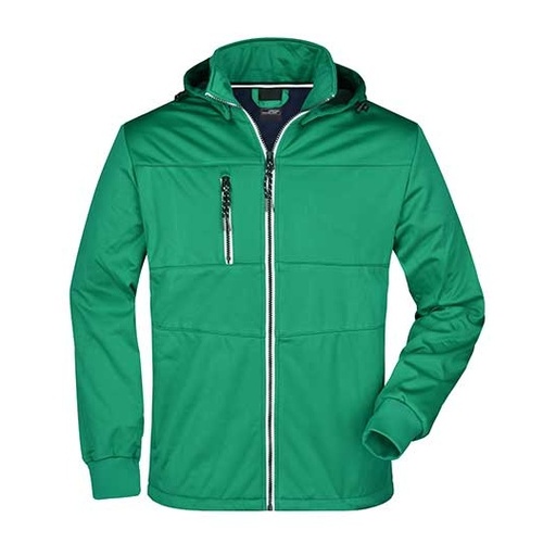Kurtka Meska Softshell Ocieplana Wiatroodporna JN1078 - Irish Green & Navy