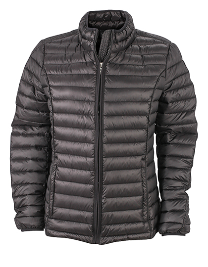 Damska pikowana kurtka puchowa  - Black