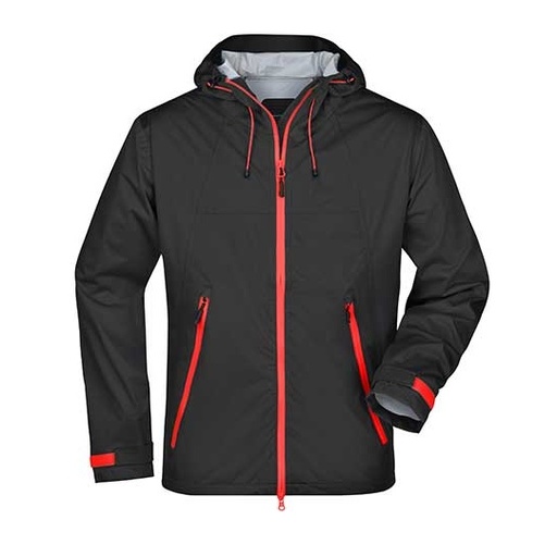 Kurtka Softshell Wiatroodporna Wodoodporna JN1098 - Black & Red