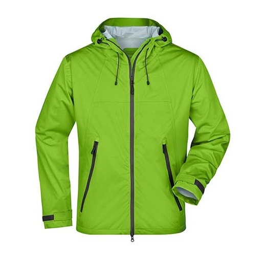 Męska kurtka softshell JN1098 - Spring Green & Iron Grey