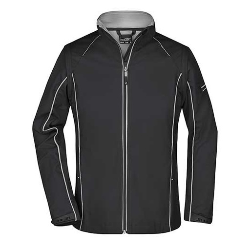 Damska kurtka softshell 2 w 1 JN1121 - Black & Silver (Solid)