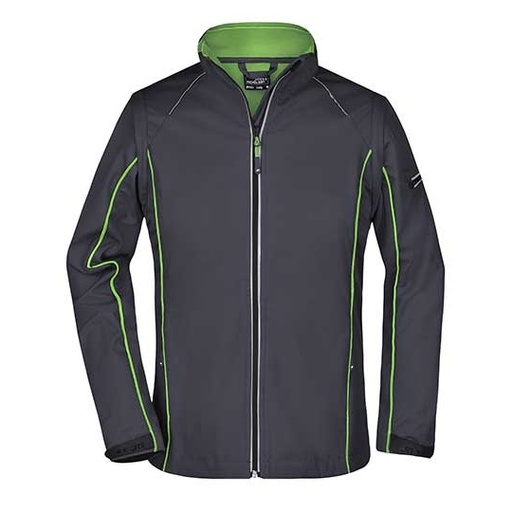 Damska kurtka softshell 2 w 1 JN1121 - Iron Grey & Green