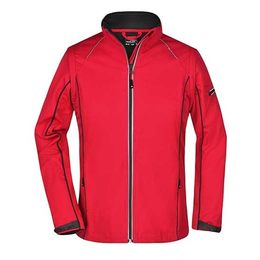Kurtka Damska Softshell 2 w 1 JN1121 - Red & Black