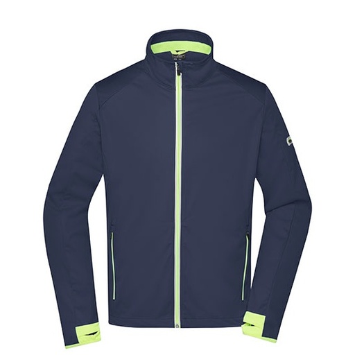 Kurtka Softshellowa Meska JN1126 - Navy & Bright Yellow