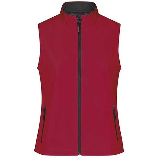 Damska kamizelka softshell JN1127 - Red & Black