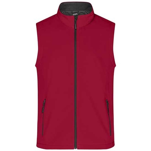 Męska kamizelka softshell JN1128 - Red & Black