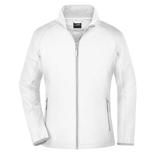 Kurtka Damska Softshell Slim JN1129 - White & White