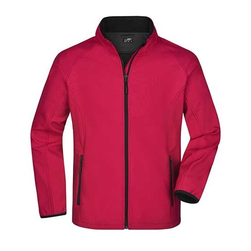 Kurtka Meska Softshell JN1130 - Red & Black