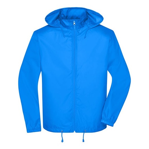 Męska kurtka wiatroszczelna JN1132 - Bright Blue