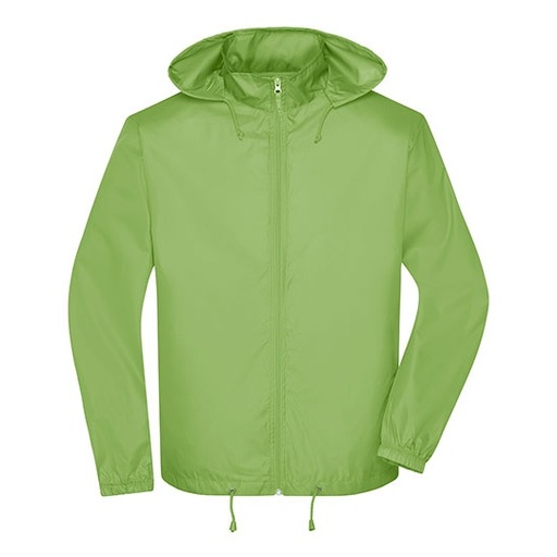 Kurtka Meska Wiatroszczelna z Kapturem JN1132 - Spring Green