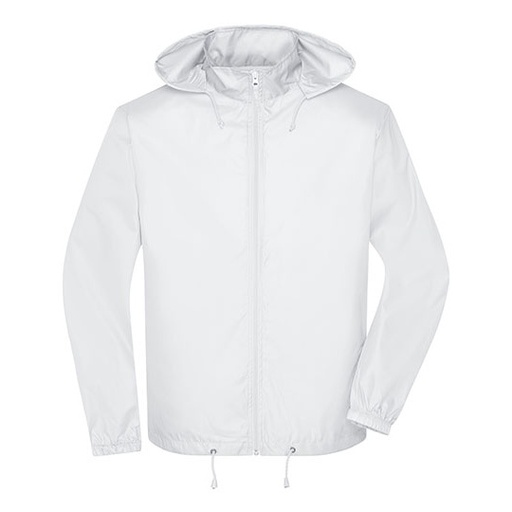 Męska kurtka wiatroszczelna JN1132 - White