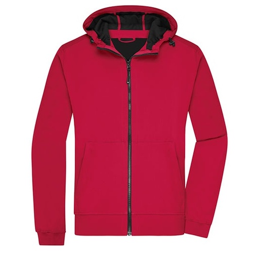 Kurtka Meska Softshell z Kapturem JN1146 - Red & Black